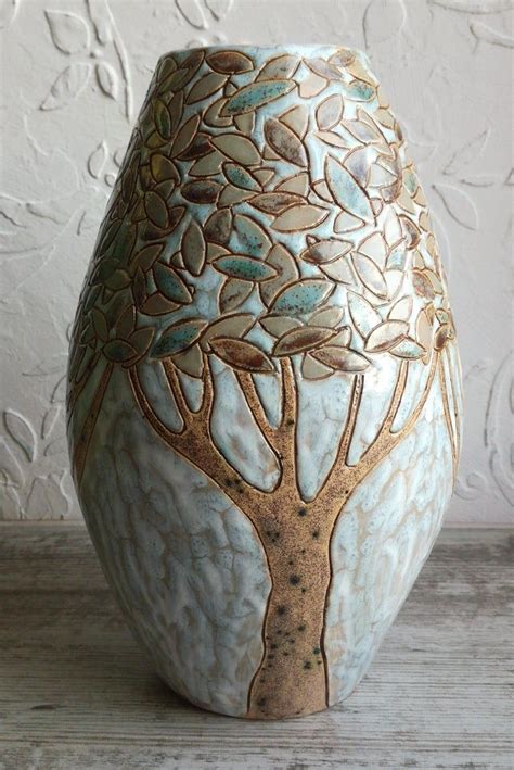 Ceramic Vase From The Series In The Etsy In 2021 Pottery Painting