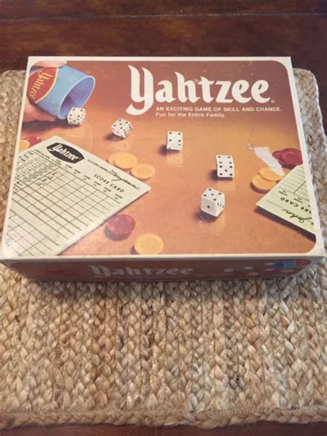 Vintage Yahtzee 1978 By Lowe Milton Bradley Complete Dice Game 881