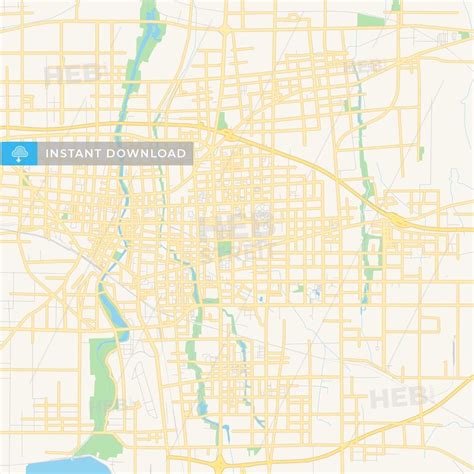 Printable Street Map Of Weifang Province Shandong China This