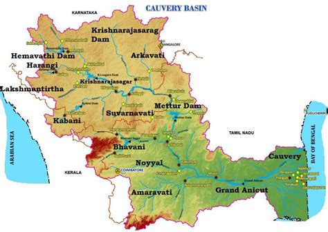 Cauvery River System Kaveri River Upsc