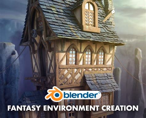 The Cliff Tower Fantasy Blender 3d 27x Flippednormals