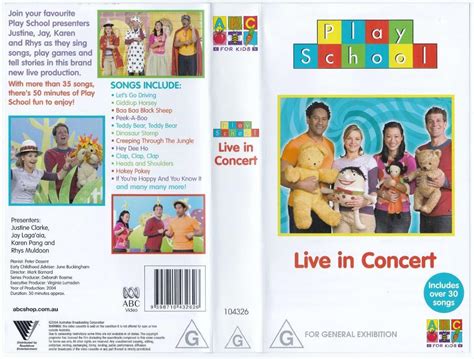 Live In Concert Video Play School Wiki Fandom