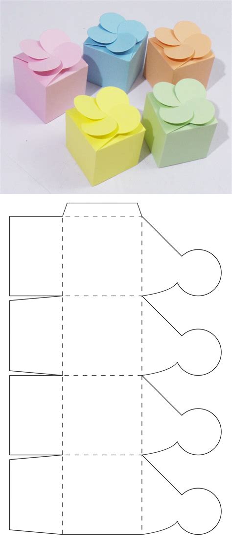 Moldes De Cajitas De Cartulina Para Imprimir