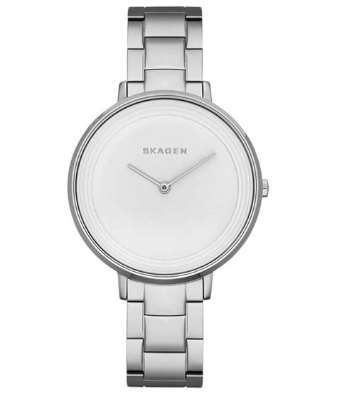 Skagen Silver Analog Wrist Watch For Women Price In India Buy Skagen