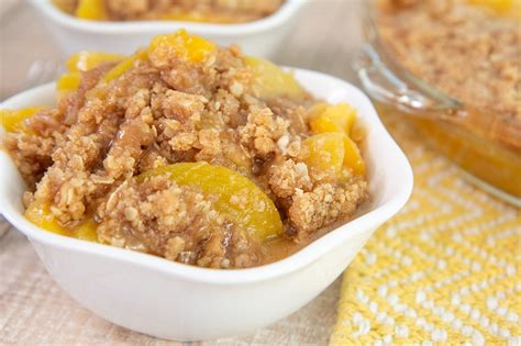 Peach Crisp With Oats Make This Divas Can Cook