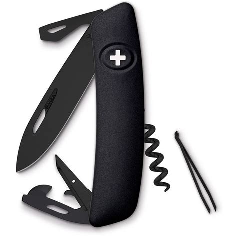 Das original swiss army knife. SWIZA Schweizer Taschenmesser D03 ALLBLACK