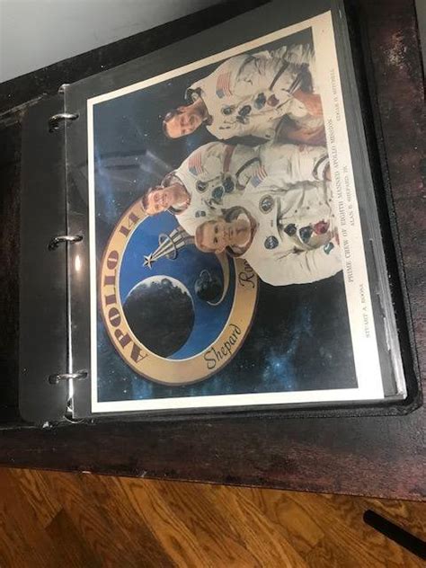 Vintage Nasa Apollo Gemini Scrapbook With Photographs Prints