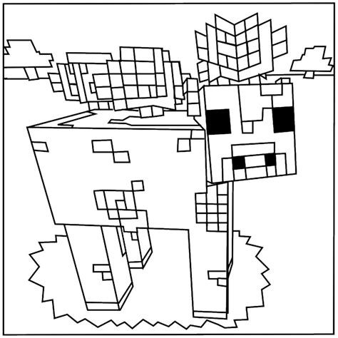Cerdo En Minecraft Para Colorear Imprimir E Dibujar Coloringonlycom