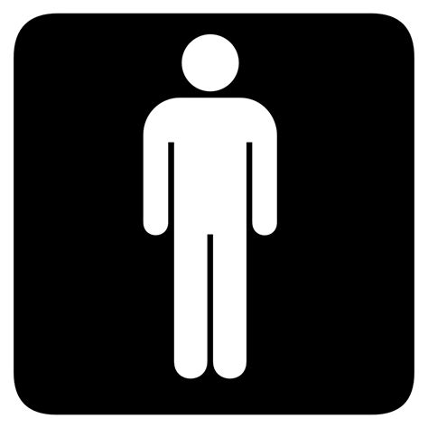 Onlinelabels Clip Art Aiga Toilet Men Bg Banheiro Masculino Placa Banheiro Placas Para