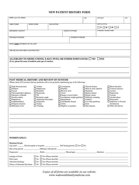 New Patient Medical History Form Pdf Fill Out And Sign Online Dochub