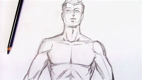 There's so many important details to focus on for a male. How to draw bodies realistically (Step by step drawing ...