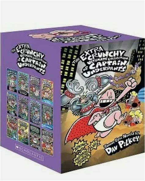 Captain Underpants Extra Crunchy Ultimate 12 Books Collection Set