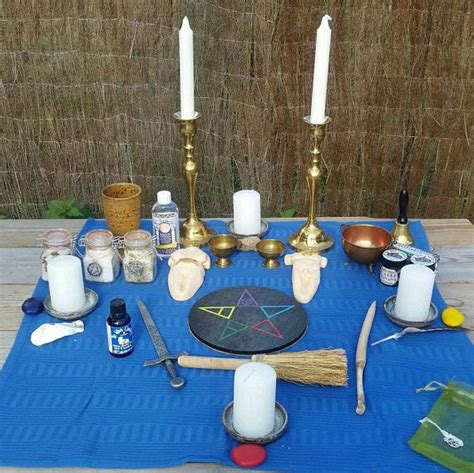 Complete Pagan Altar Kit Full Size Altar Set Large Wiccan Altar Box
