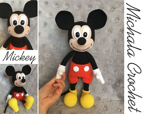 Pattern Crochet Mickey Mouse Amigurumi Mickey Mouse Pdf Etsy