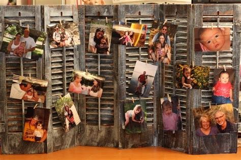Ideas For Reusing Old Wooden Shutters Photo Displays Old Wooden