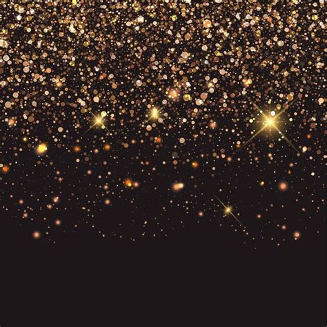 Golden Confetti Happy New Year Poster Background Template Christmas