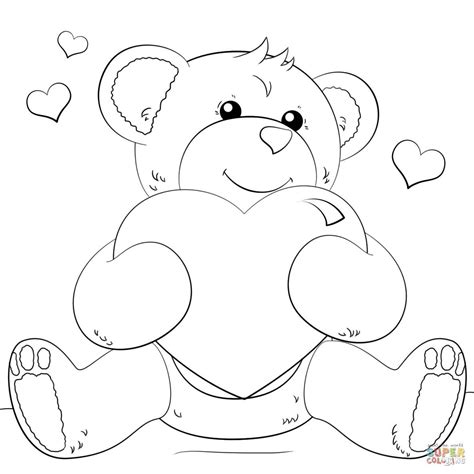 Cute teddy bear coloring pages. Pin by Lee TheRainbowFairy on Color: TeddyBears | Teddy ...