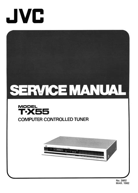 Free Audio Service Manuals Free Download Jvc Tx 55 Service Manual