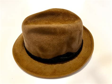 Vintage Stetson The Sovereign Tan Felt Hat Etsy