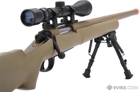 Cyma Advanced M Military Airsoft Bolt Action Us Army Scout Sniper Rifle Color Tan Fluted