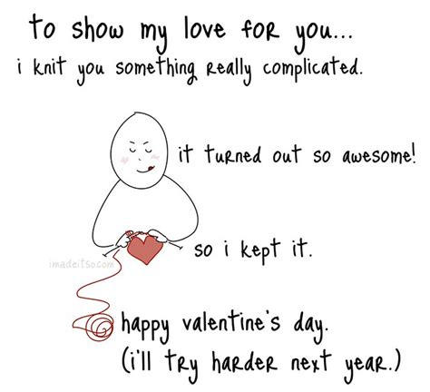 Valentines Day Sentimentsknitterly Version I Made It So