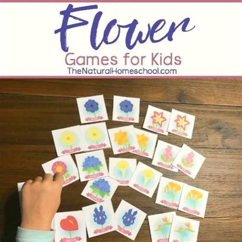 Free Flower Matching Game Printable The Natural Homeschool