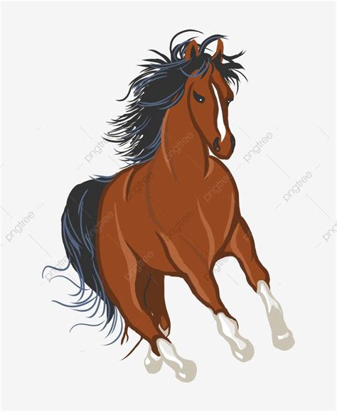 Gambar Kartun Kuda Yang Dilukis Dengan Tangan Kartun Kuda Yang Dilukis