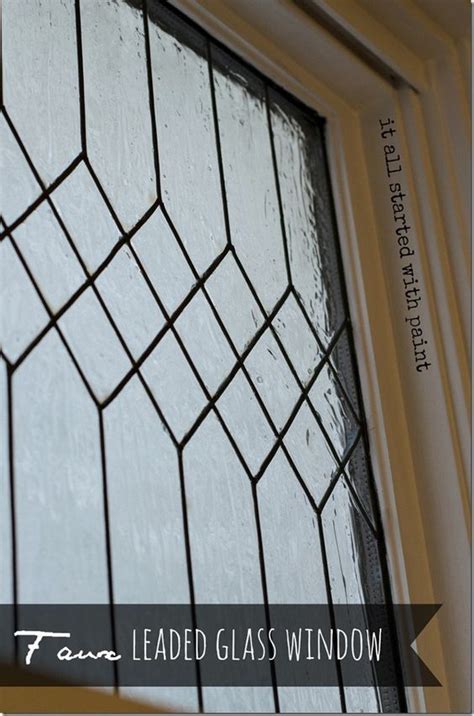 Diy Faux Leaded Glass Window Tutorial Amazing Painting On Glass