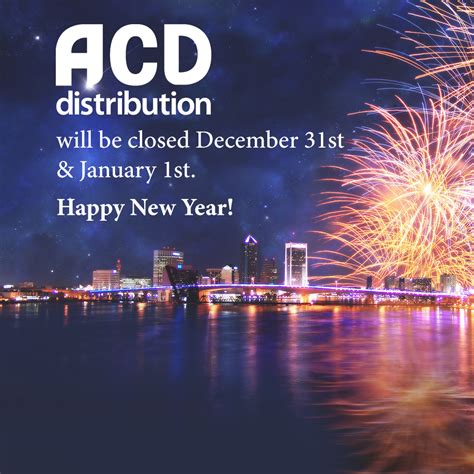 Acd Distribution Newsline Acd Distribution Will Be Closed December