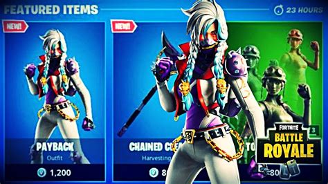 New Payback Skin Chained Cleaver Pickaxe New Fortnite Item Shop