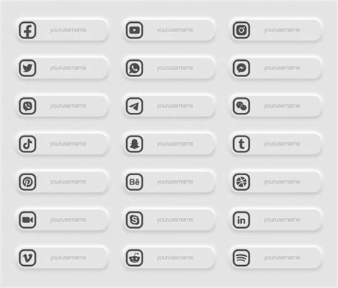 Premium Vector Banners Popular Social Media Lower Third Icons