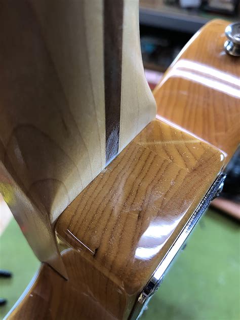 Tech Talk How To Level A Telecaster Neck Pocket All Things Guitar