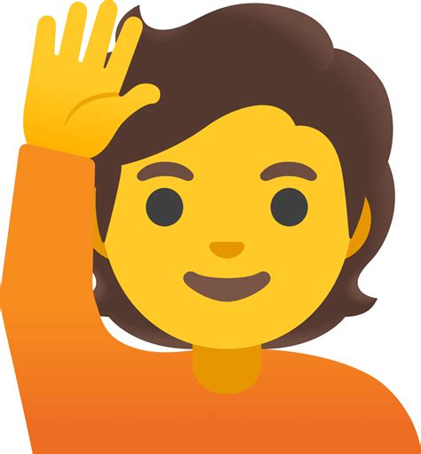 Person Raising Hand Emoji Download For Free Iconduck