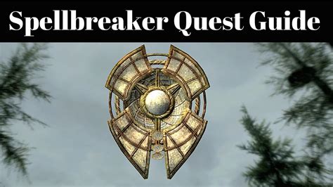 Skyrim How To Get Spellbreaker The Only Cure Daedric Quest Guide
