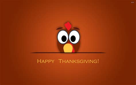Cute Thanksgiving Turkey Desktop Wallpaper