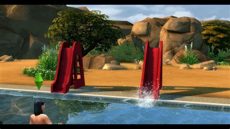 Functional Pool Slides Sims 4 Youtube