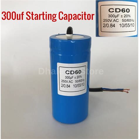 Cd60 300uf 250v Motor Waterpump Capacitor 300uf 250v Motor Capacitor