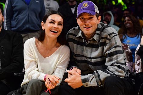 Ashton Kutcher And Mila Kunis Have Date Night At Lakers Game