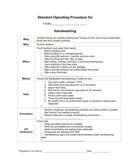 28 Standard Operating Procedure Template Word Page 2 Free To Edit