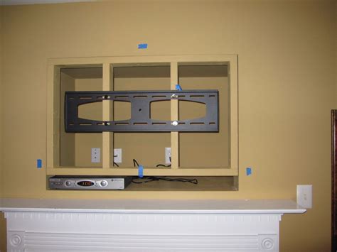 It had this problem from the beginning but somehow it stopped for a while. TV over old CRT cut out with wall mount in place | Matt ...