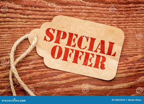 Special Offer On A Price Tag Stock Photo Image Of Marketing Special