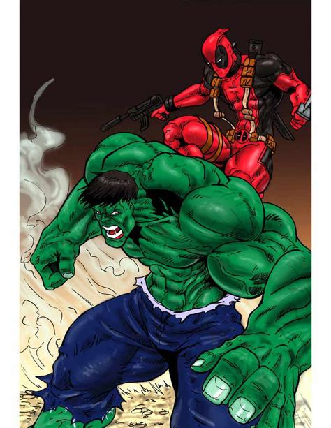 Hulk Fan Art Hulk Vs Deadpool By 1314 D4angp8 Åwesomeness