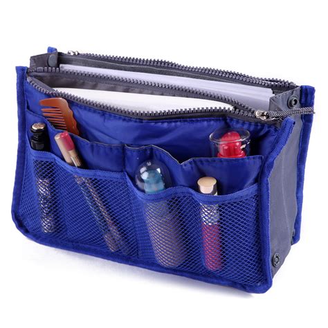 Hde Expandable 13 Pocket Handbag Insert Purse Organizer With Handles