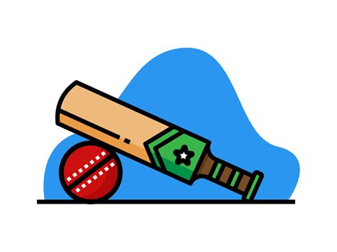 Cricket Bat And Ball Free Vector Art 188 Free Downloads