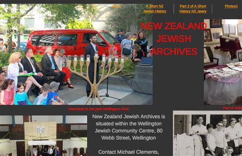 New Zealand Jewish Archives Web Site Bandf Jewish Genealogy And More