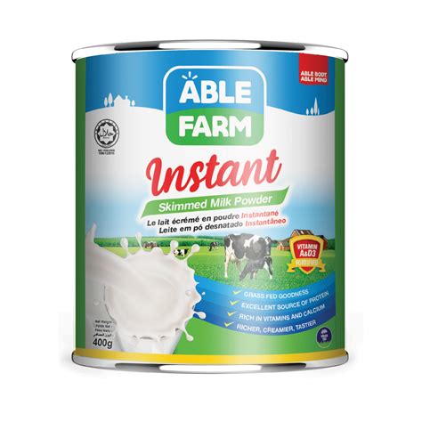Instant Skim Milk Powder Able Dairies Able Food