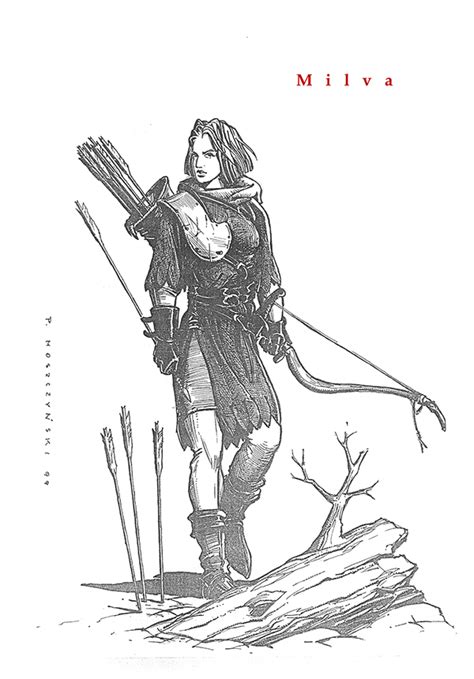 Milva on the other hand. milva, a character from the witcher saga on Behance