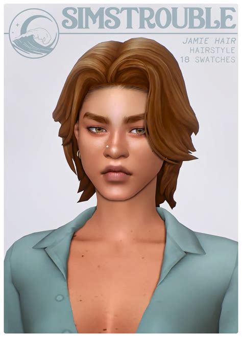 Jamie By Simstrouble Simstrouble On Patreon In 2020 Sims Hair Sims