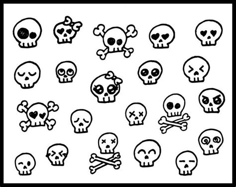 Easy Skull Drawings Skulls Drawing Simple Skull Drawing Sharpie