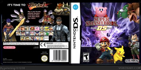 Super Smash Bros DS Nintendo DS Box Art Cover By Gamerking